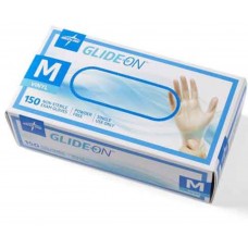 Medline Glide-On Powder-Free Vinyl Exam Gloves 150pc